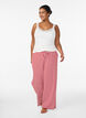 Viscose top met kanten rand, Vanille, Model image number 1