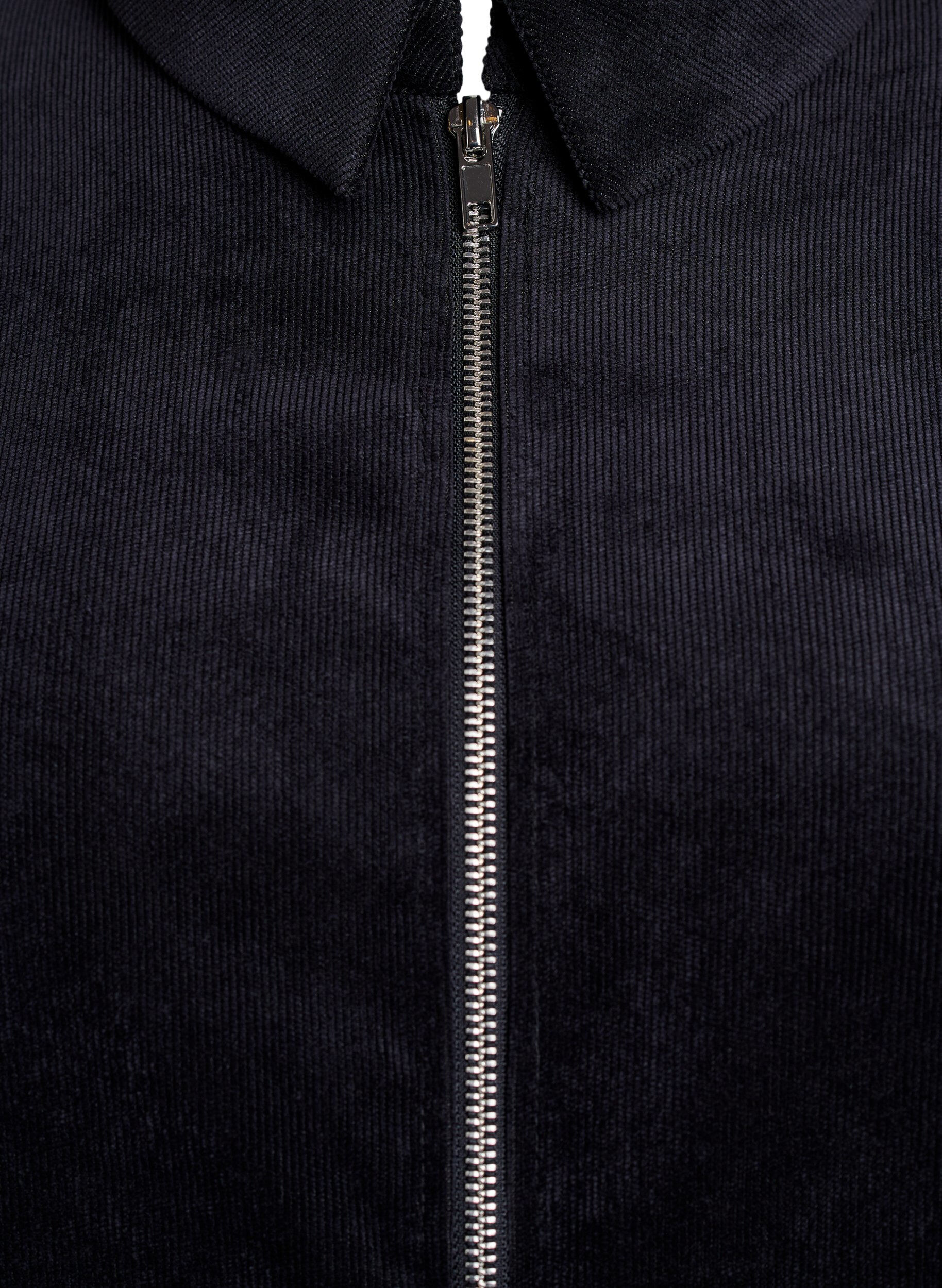 Zizzi Robe en velours avec fermeture &Eacute;clair et manches 3/4, Noir, Packshot image number 2