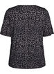 T-shirt met TENCEL™ Lyocell en luipaardprint, Grijs, Packshot image number 1