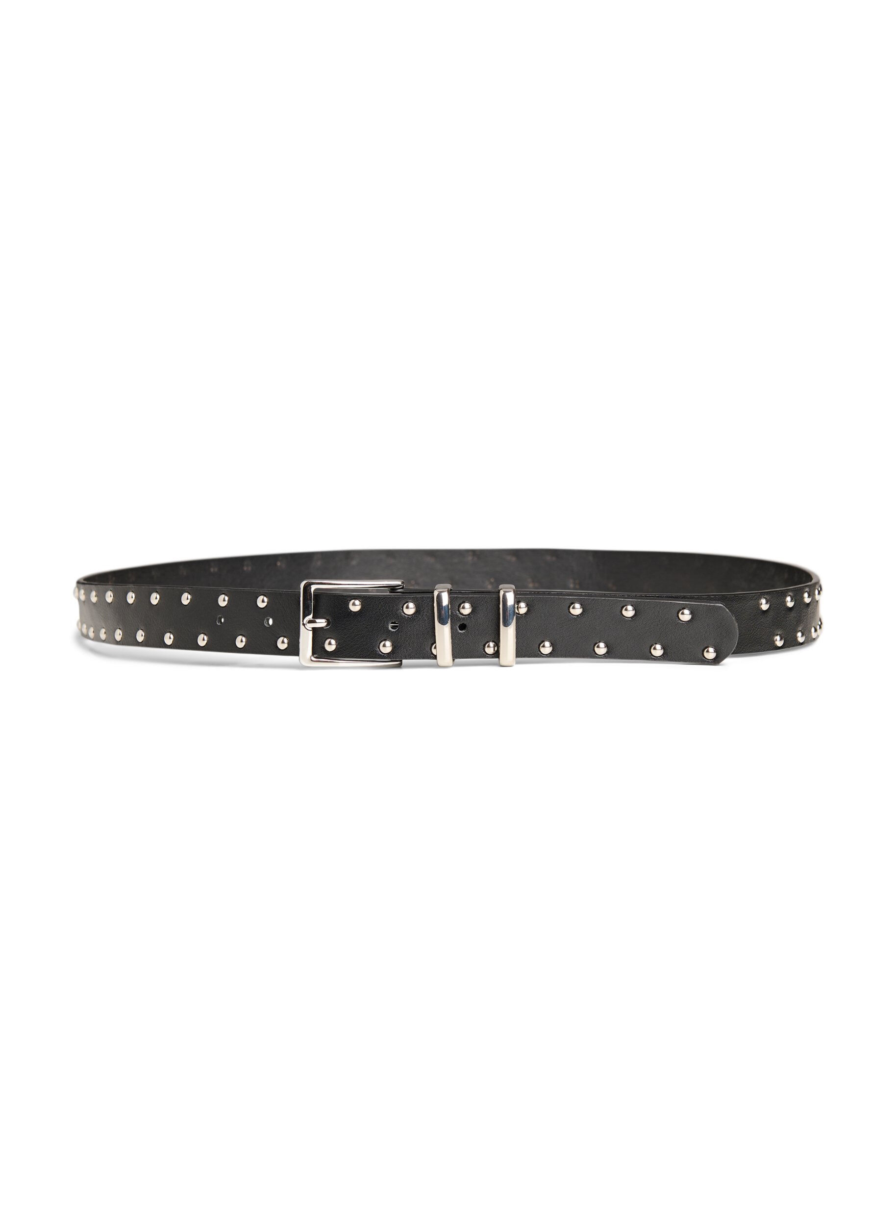 Zizzi Ceinture clout&eacute;e en similicuir, Noir, Packshot image number 0