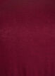 Blouse met lange mouwen van wol en viscose, Donker Bordeaux, Packshot image number 2