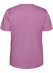 T-shirt en coton biologique avec broderie ajour&eacute;e, Violet, Packshot image number 1