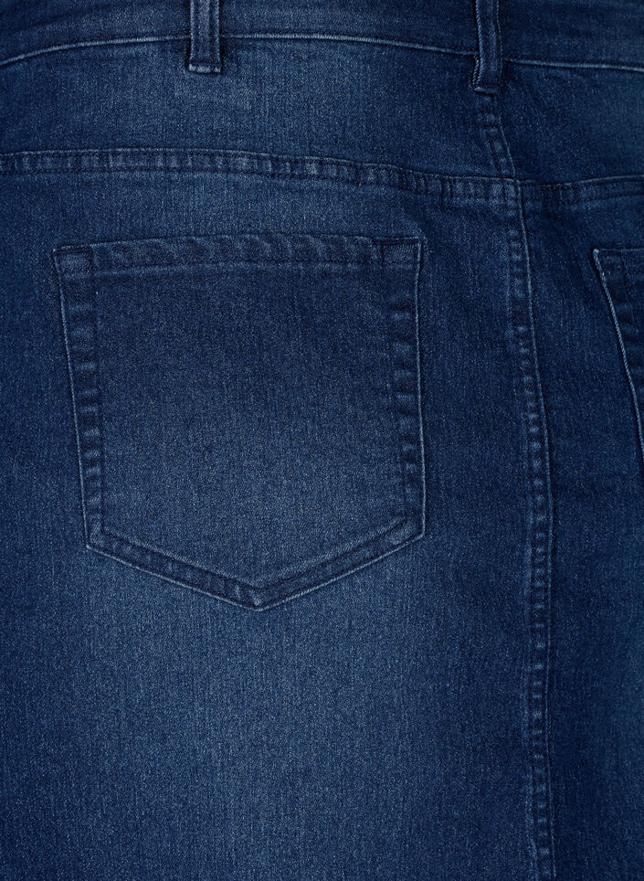 FLASH - Denim rok met knoopsluiting, Blauw, Packshot image number 3