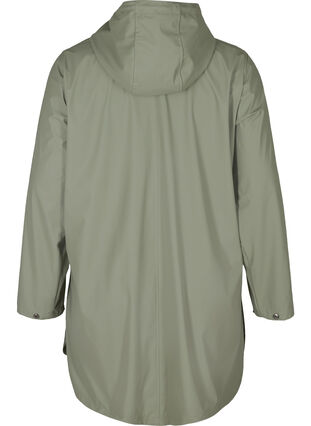 Manteau de pluie avec capuche et poches, Vetiver, Packshot image number 1