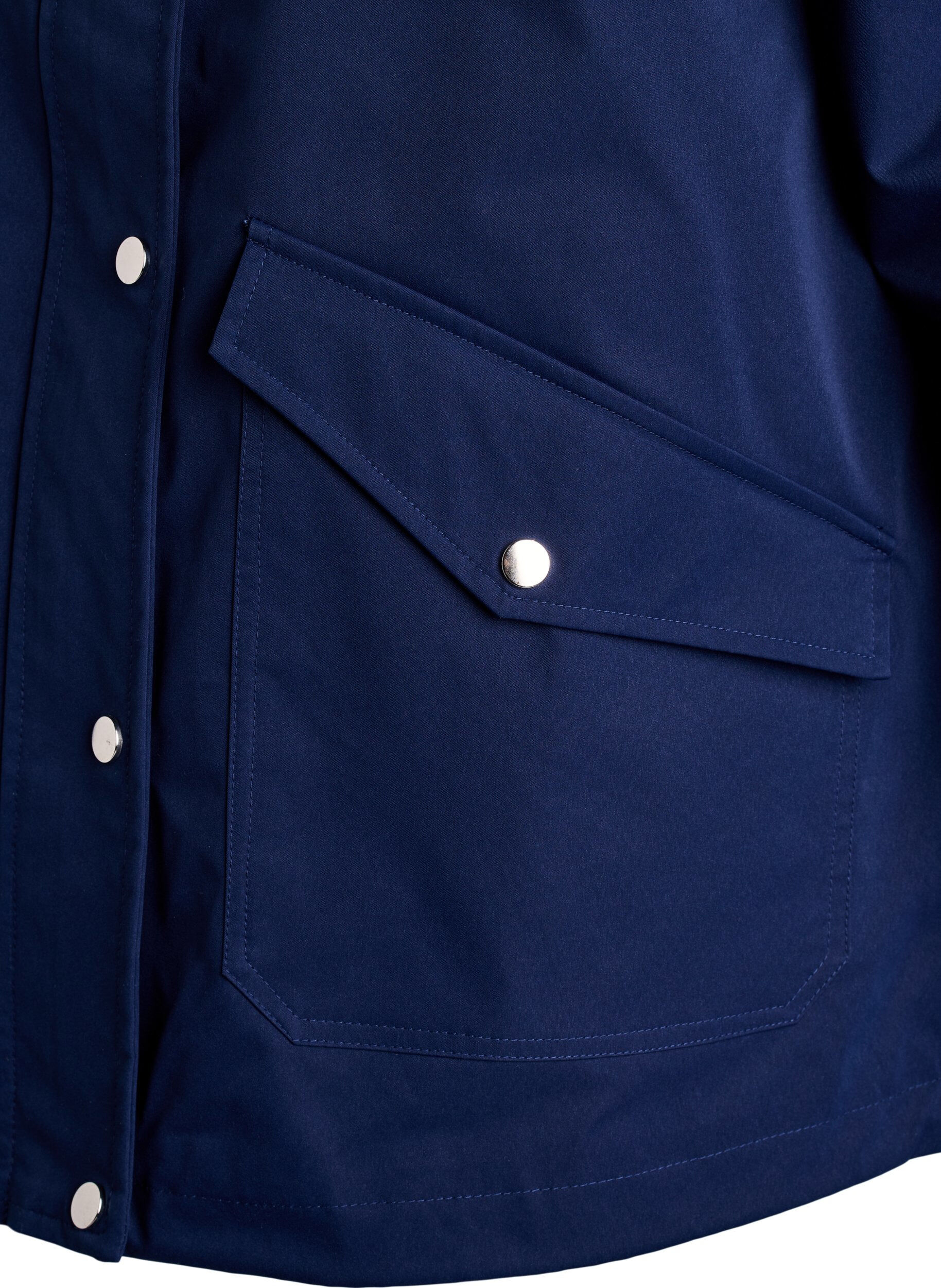 ZizziVeste courte de printemps avec capuche amovible, Bleu, Packshot image number 3