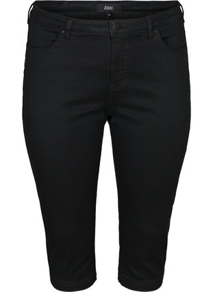 High waist Amy capri jeans met super slim fit, Black, Packshot image number 0