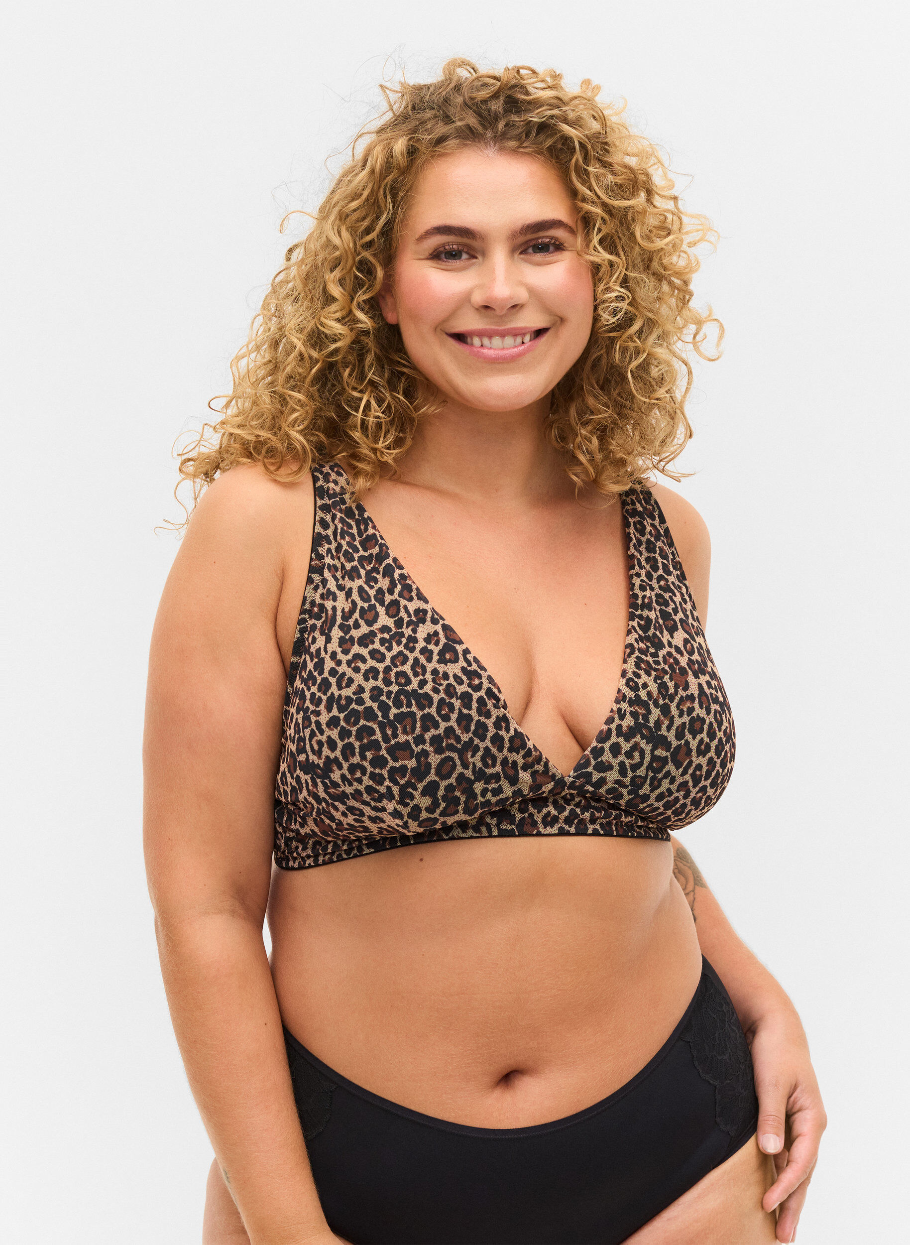 ZizziBeha met uitneembare vulling, Black Leo AOP, Model image number 0