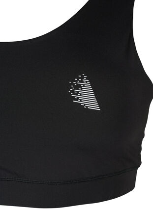 Soutien-gorge de sport avec bretelles croisées dans le dos, Black, Packshot image number 2