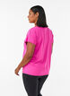 Losvallend trainings-T-shirt met V-hals, Roze, Model image number 2