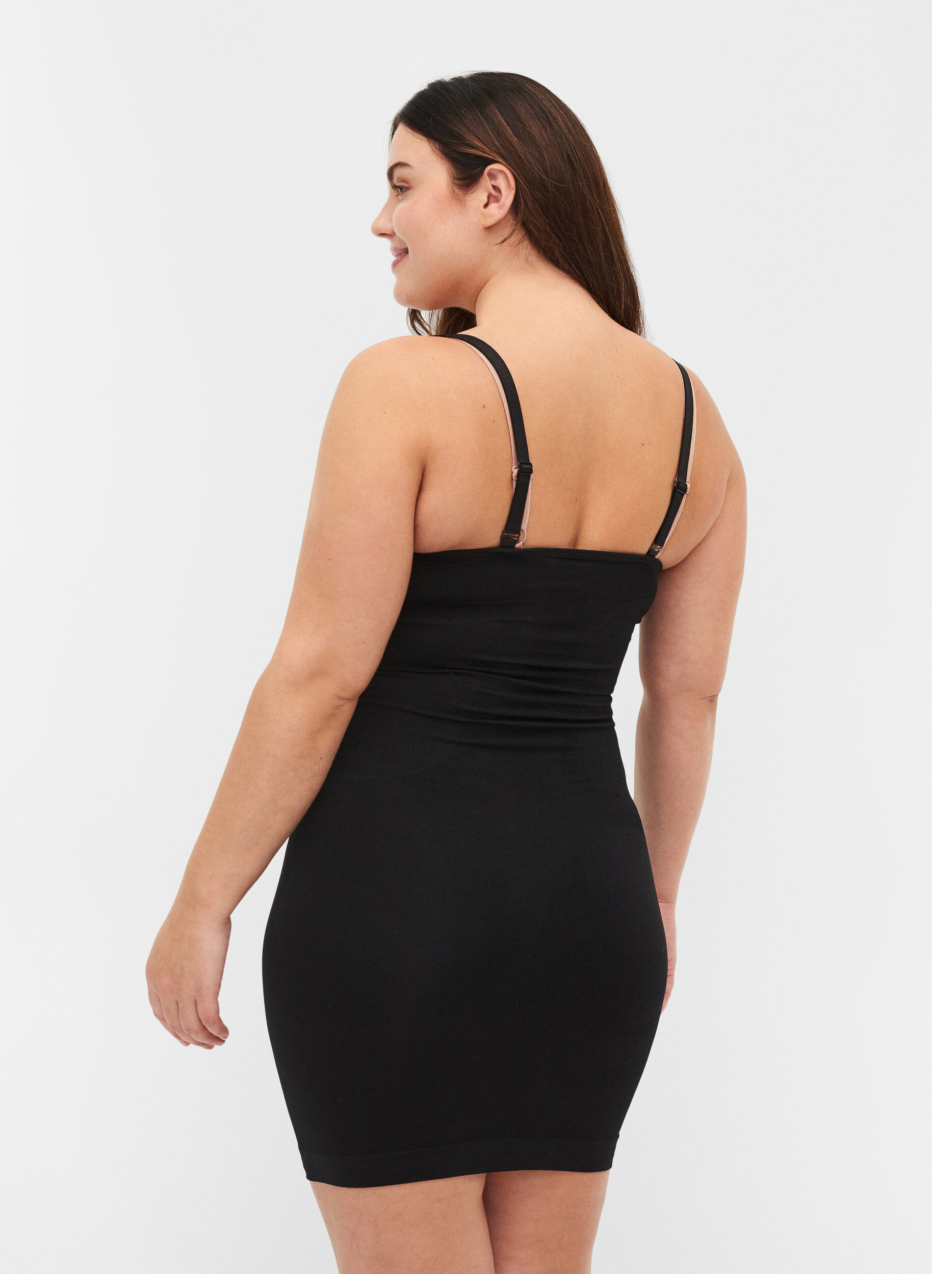 ZizziShapewear jurk met verstelbare bandjes, Zwart, Model image number 1