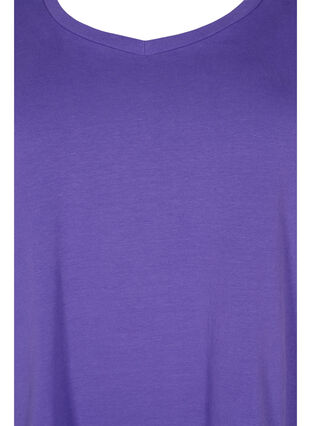 T-shirt en coton uni basique, Ultra Violet, Packshot image number 2