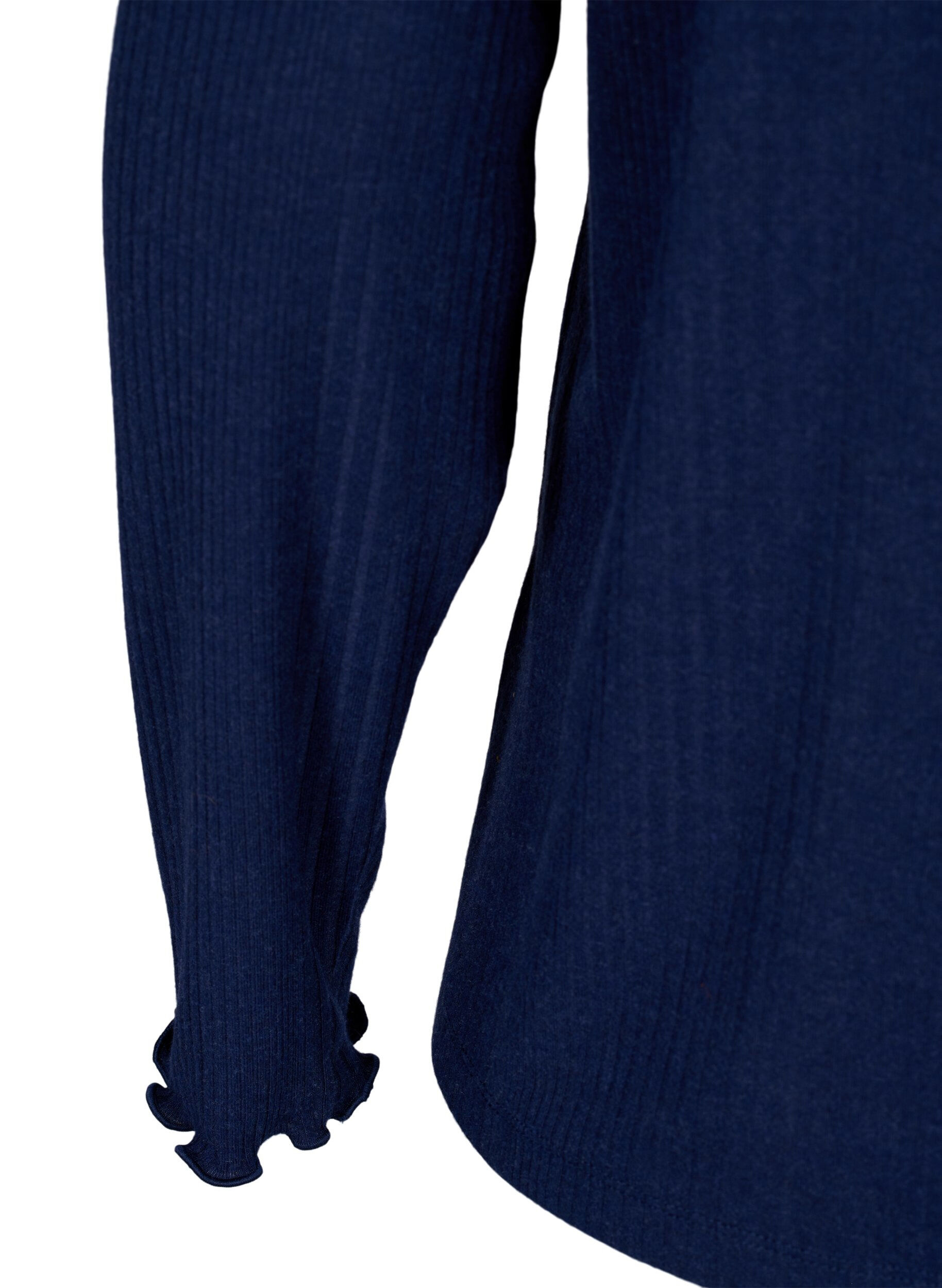 ZizziBlouse met lange mouwen en gestreept patroon, Night Sky Mel., Packshot image number 3