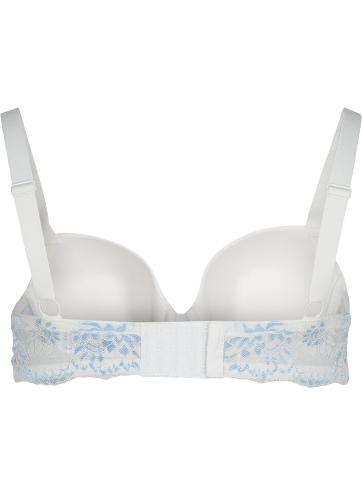 Soutien-gorge à armatures avec dentelle , Tofu w. blue, Packshot image number 1