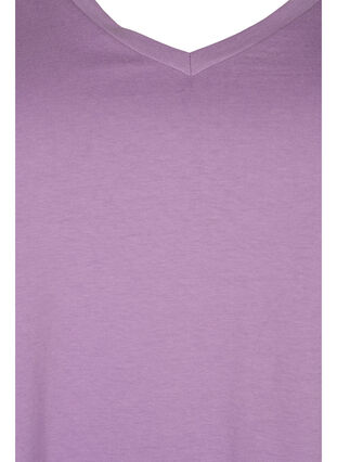 T-shirt basiques 2-pack en coton, Paisley Purple/Navy, Packshot image number 2
