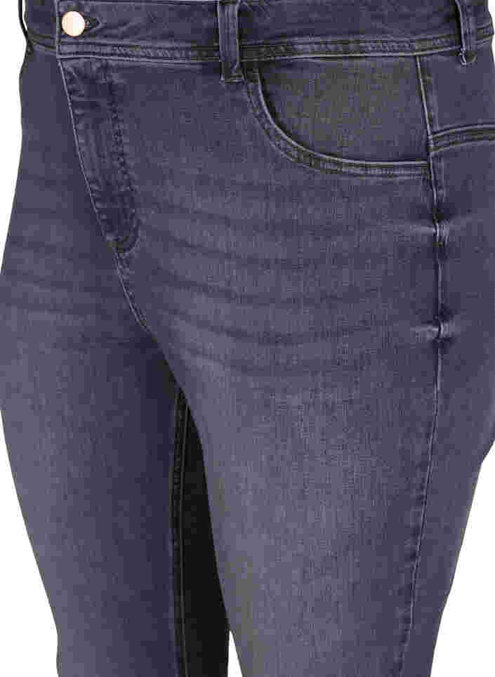 Extra slanke Nille jeans met hoge taille, Grey Denim, Packshot image number 2