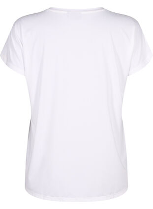 Sport T-shirt met korte mouwen, Bright White, Packshot image number 1