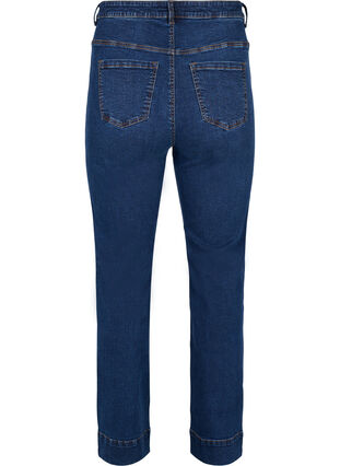 Regular fit Megan jeans met extra hoge taille, Blue denim, Packshot image number 1