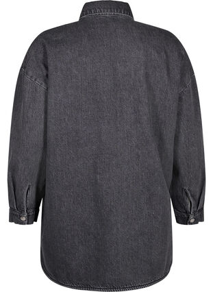 Veste en jean ample avec boutons, Grey Denim, Packshot image number 1