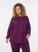 Blouse en jersey &agrave; manches longues et col rond, Violet, Model image number 0