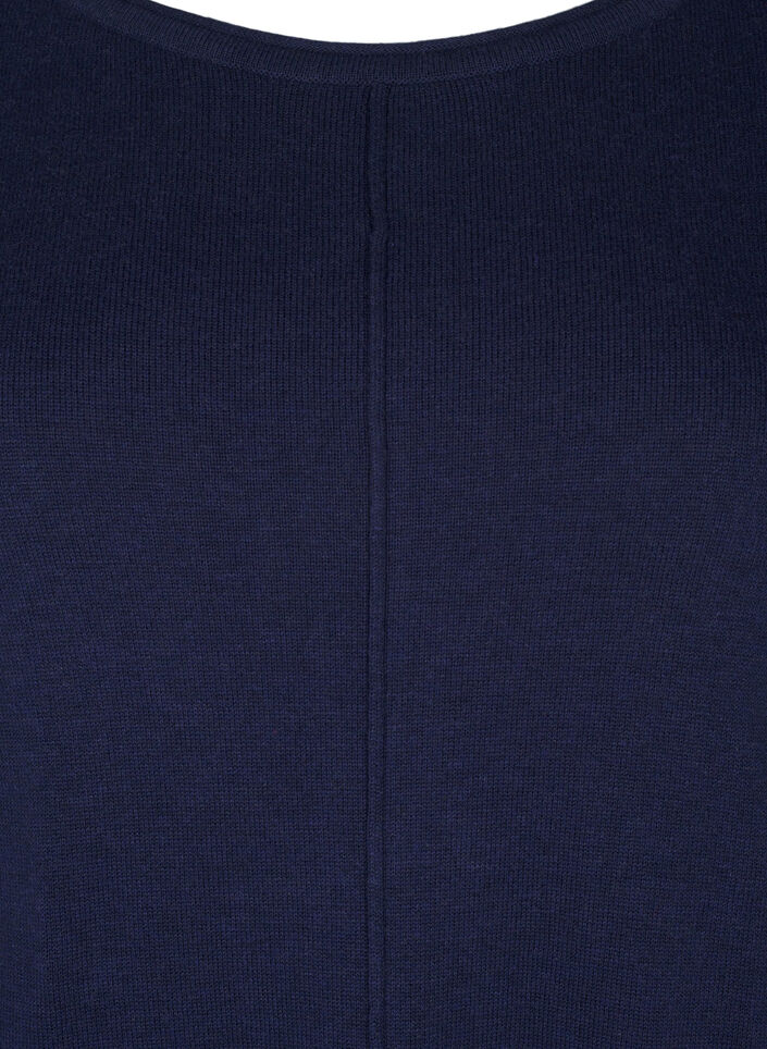 Robes tricotées en mélange coton-viscose, Bleu, Packshot image number 2