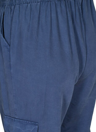 Pantalon en lyocell avec de grandes poches, Dark Denim, Packshot image number 3