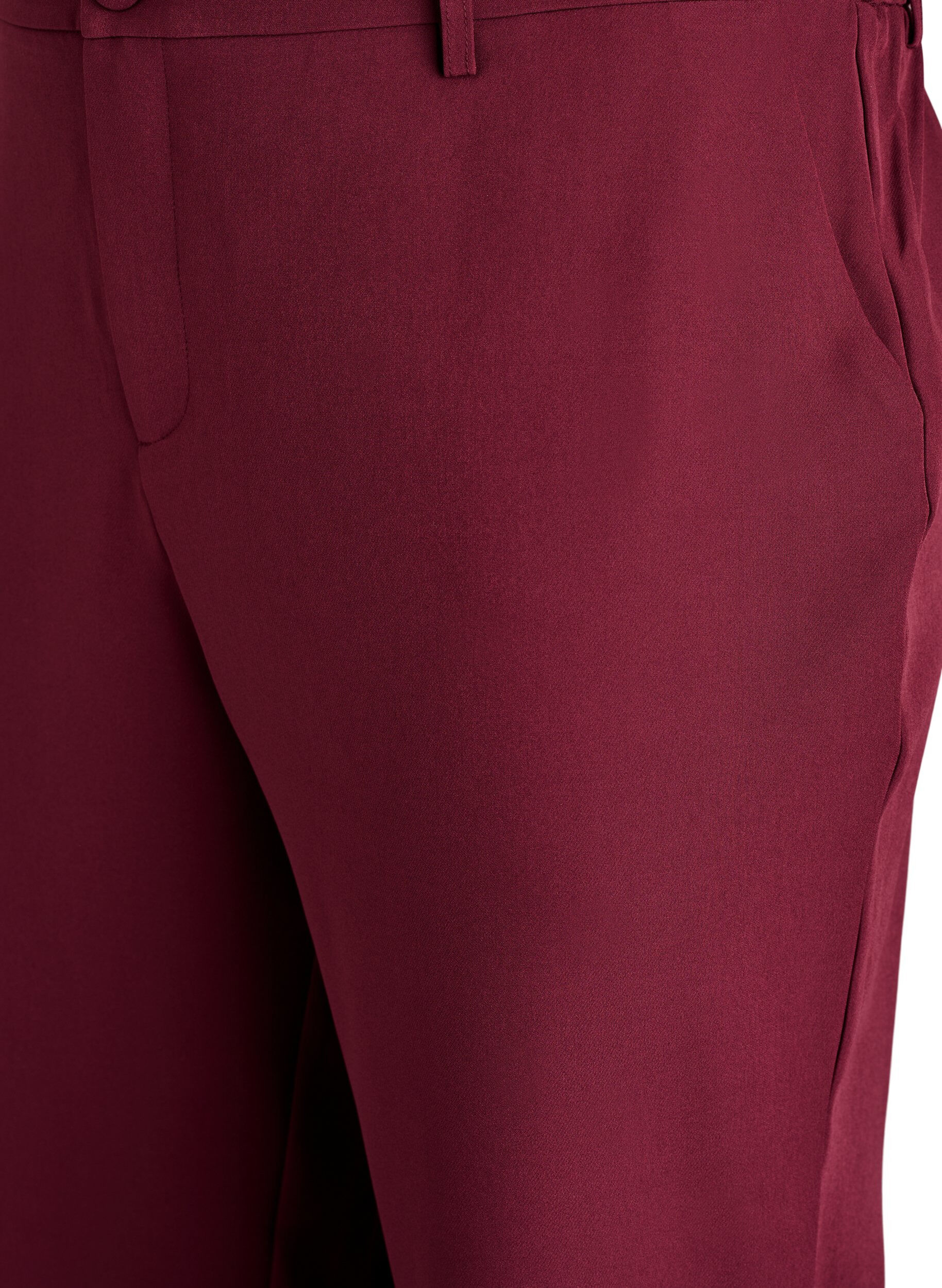 ZizziBroek met zakken en rechte pijpen, Rood, Packshot image number 2