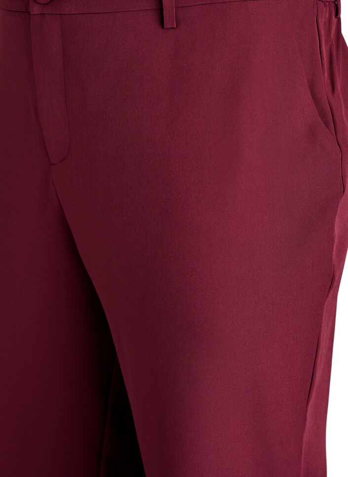Broek met zakken en rechte pijpen, Rood, Packshot image number 2