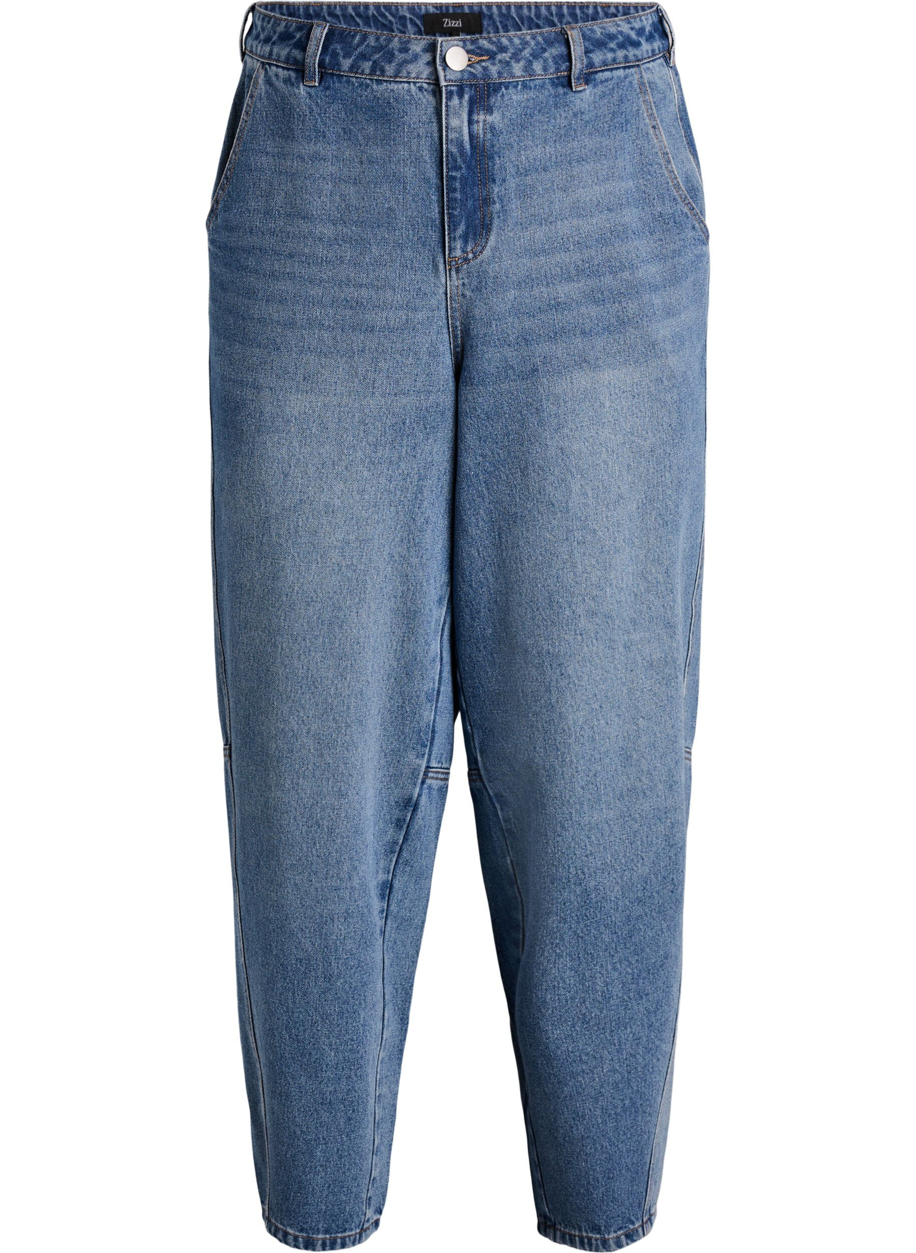 High waist barrel jeans