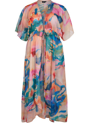 Kimono imprimé plage, Watercolor, Packshot image number 0
