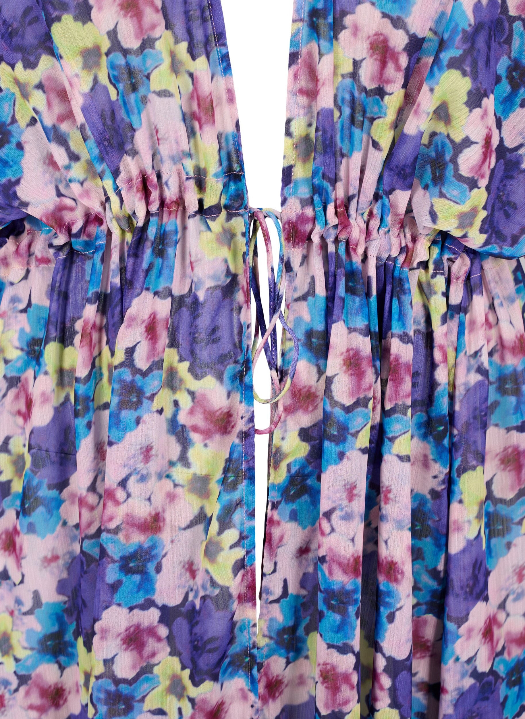 ZizziStrand kimono met print, Blauw, Packshot image number 2