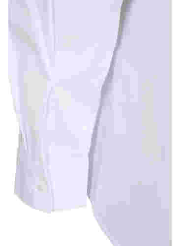 Chemise en coton mélangé, Bright White, Packshot image number 3