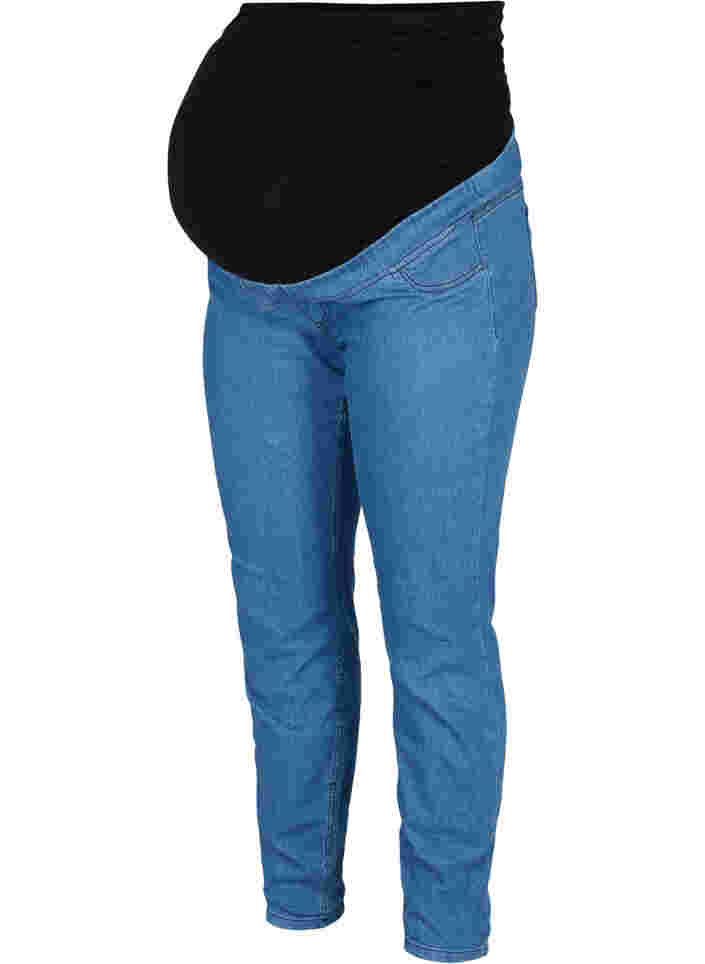 Jegging de grossesse avec poches arrière, Blue denim, Packshot image number 0