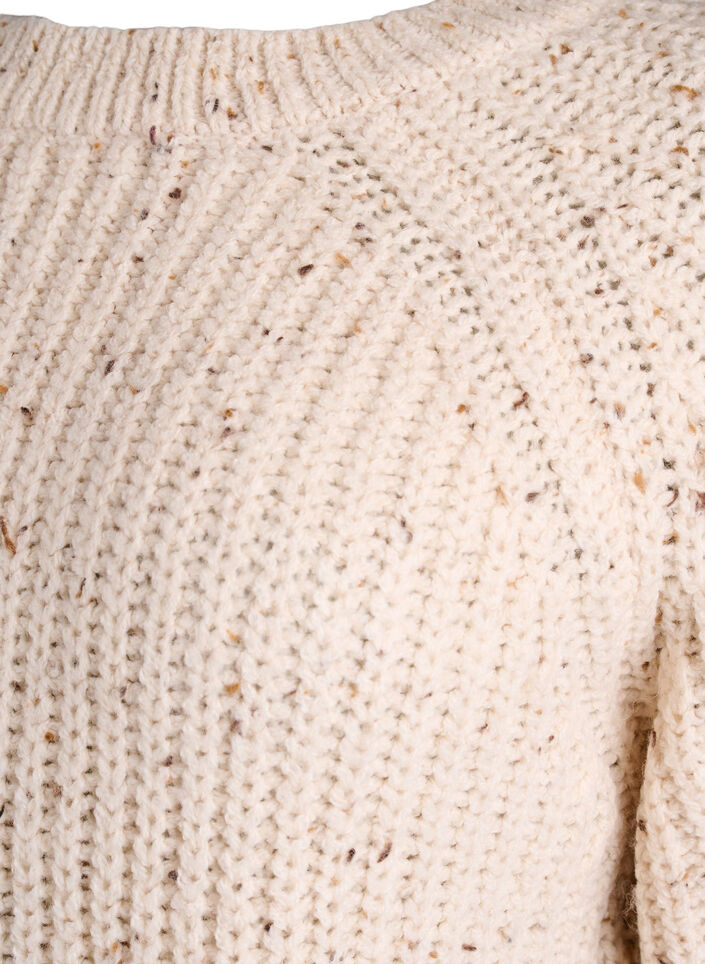 Pull en maille avec manches raglan, Beige, Packshot image number 2
