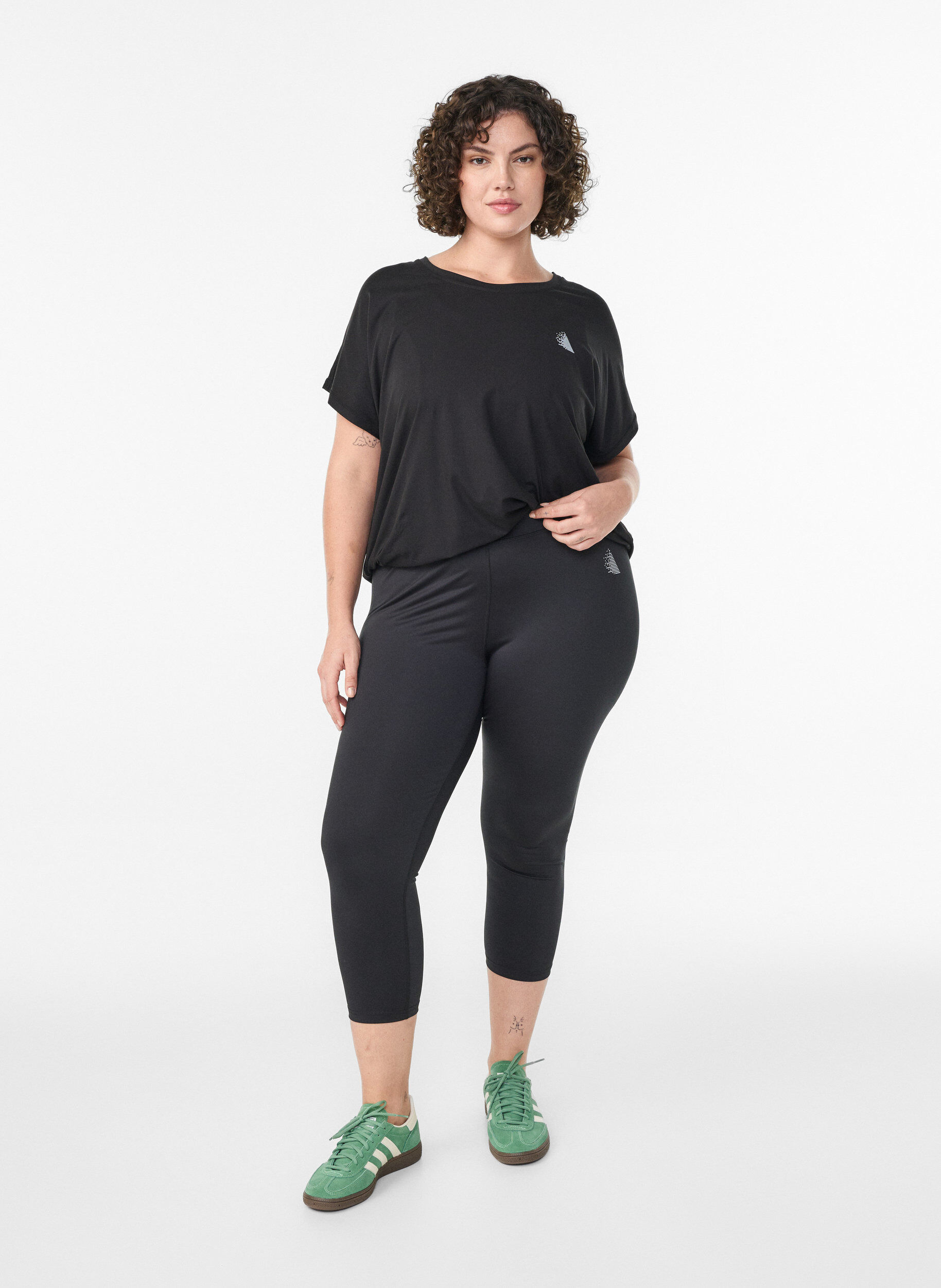 ZizziStrakke sportlegging, Zwart, Model image number 1