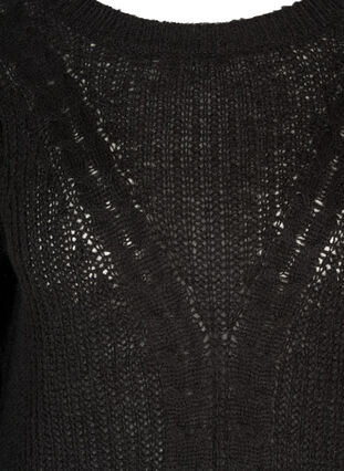 Gebreide trui, Black, Packshot image number 2
