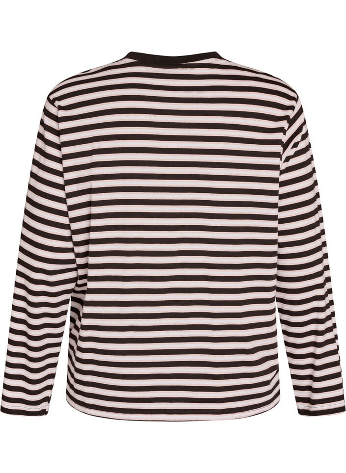 Basic T-shirt met lange mouwen, 9991, Packshot image number 1