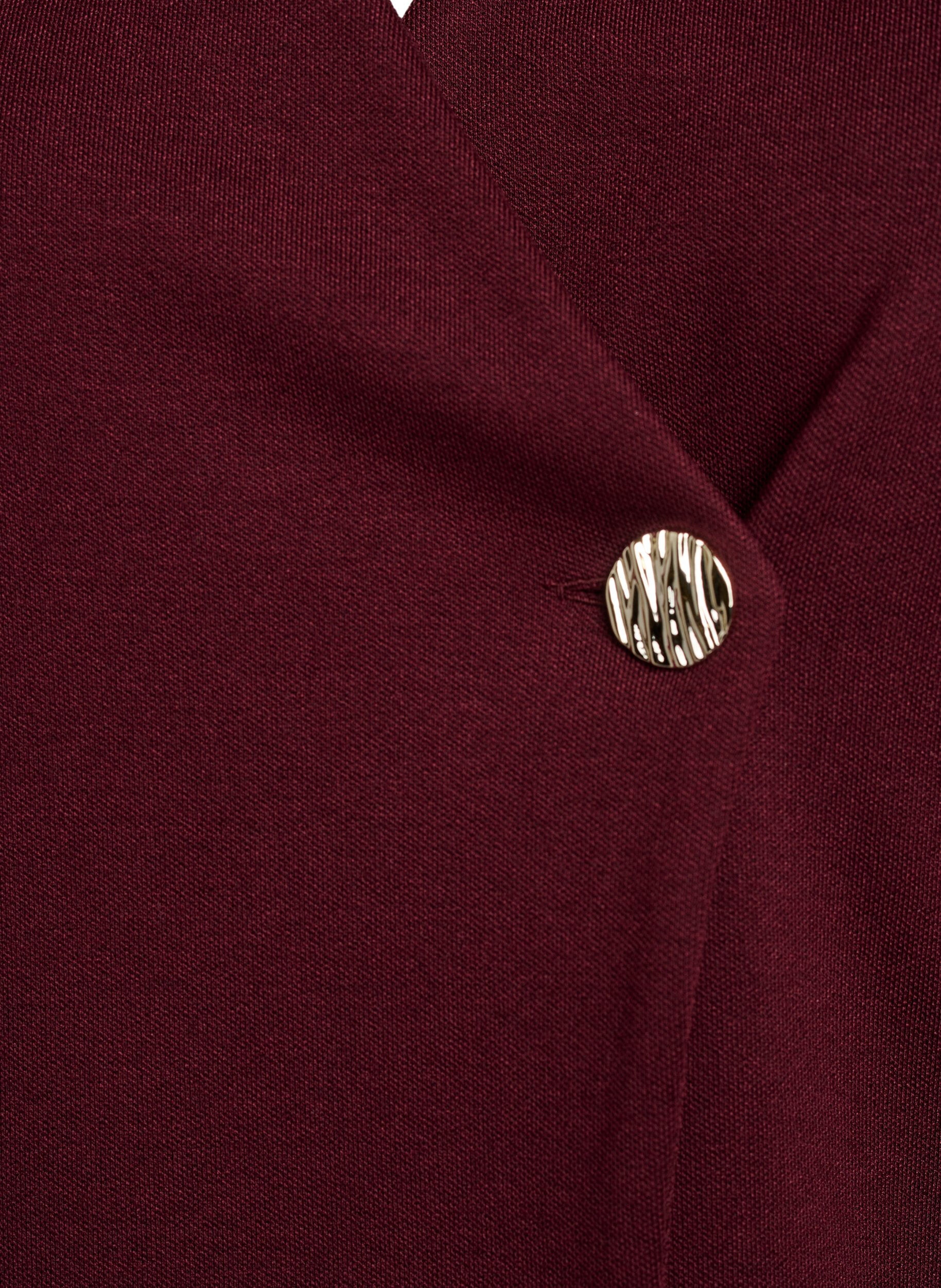 ZizziBlouse met asymmetrisch wikkeleffect en korte mouwen, Rood, Packshot image number 2