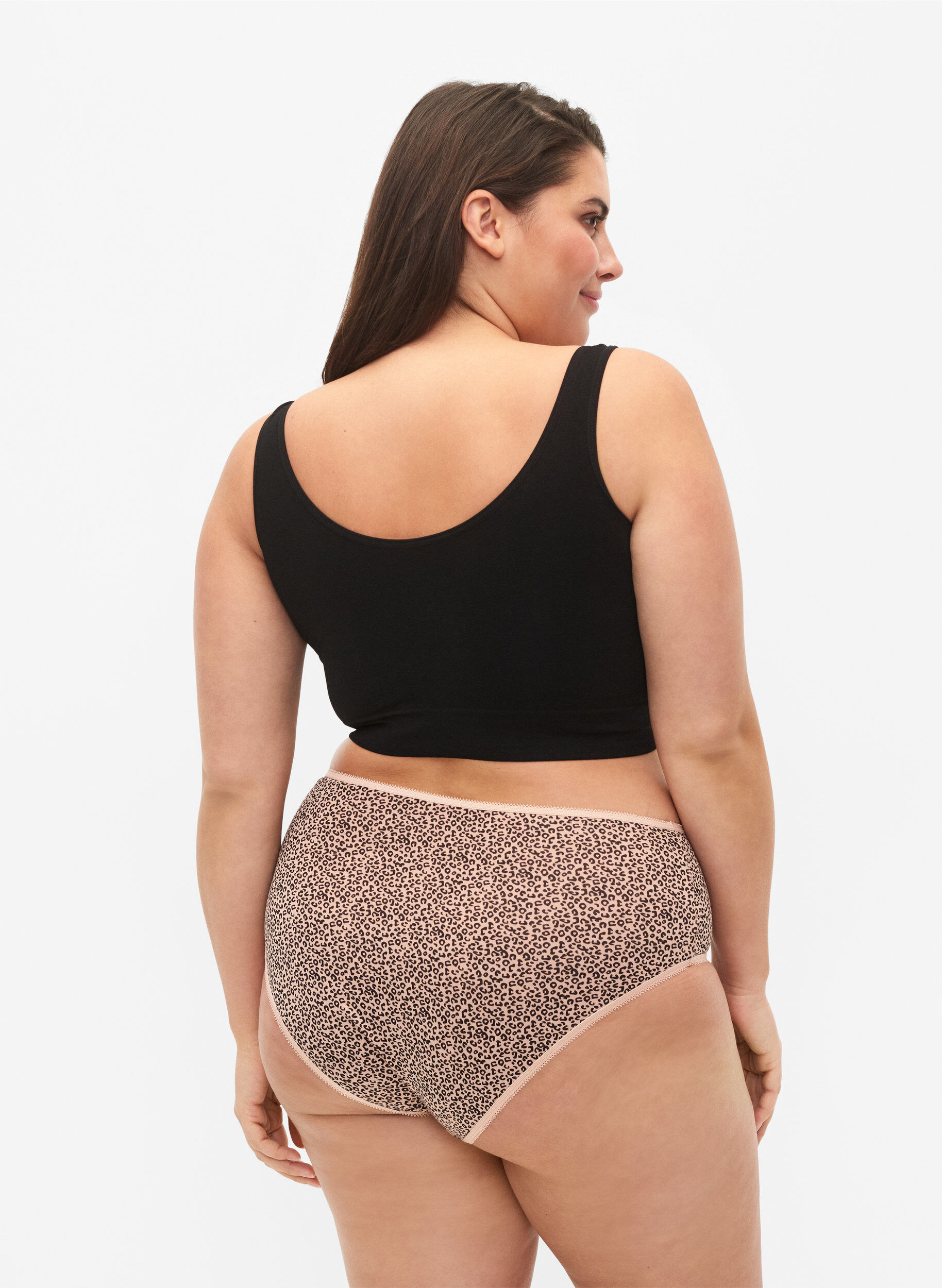 Zizzi Lot de 7 culottes hipster &agrave; taille normale, Blue Multi Pack , Model image number 1