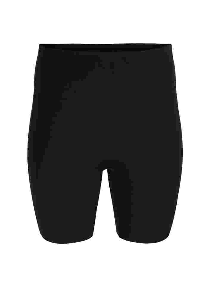 Lichte shapewear shorts met hoge taille, Black, Packshot image number 0