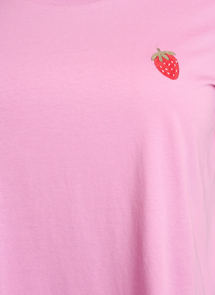 T-shirt avec broderie fraise, Begonia P. W. Berry, Packshot image number 2