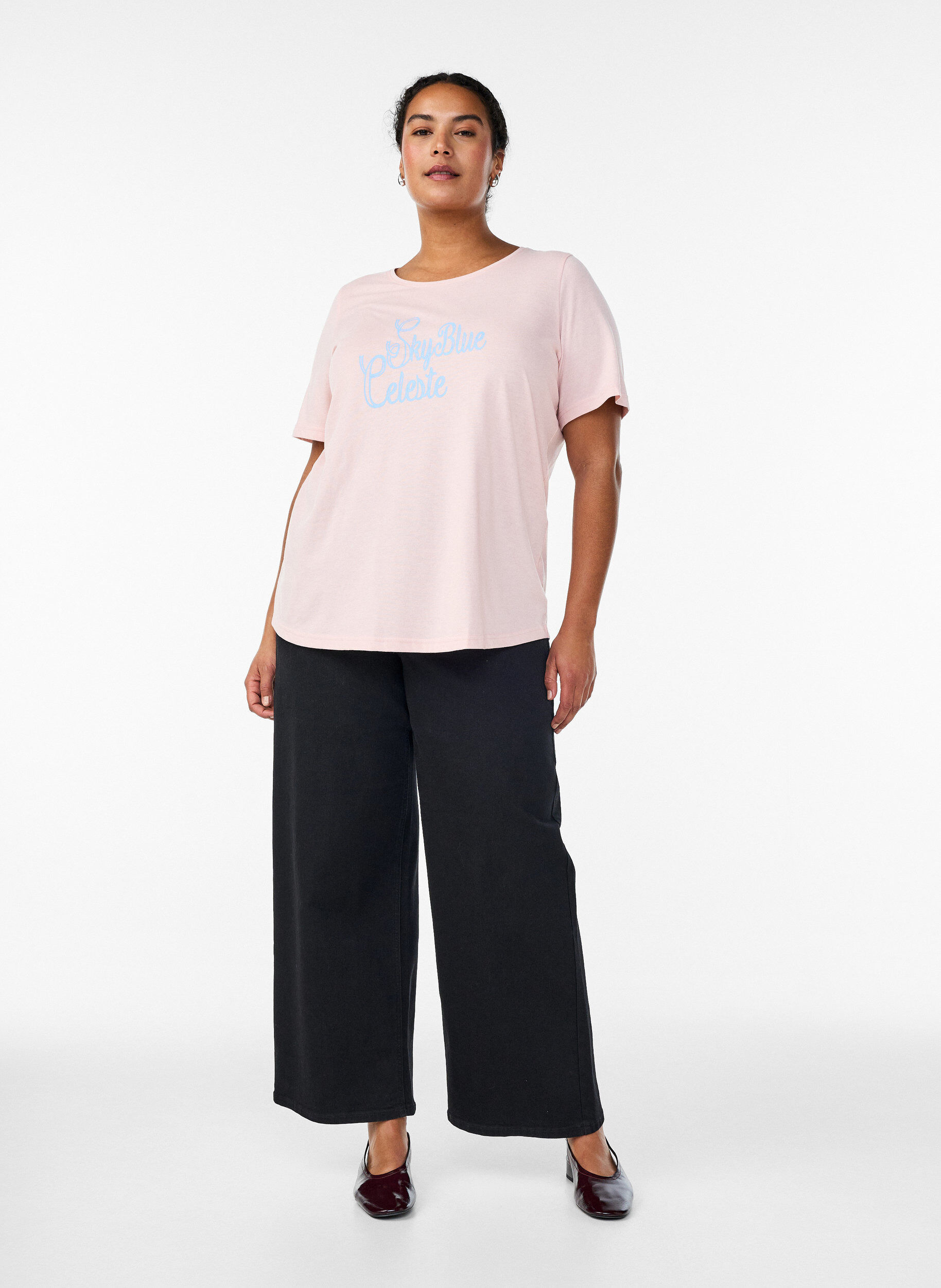 ZizziT-shirt met print, Rood, Model image number 1