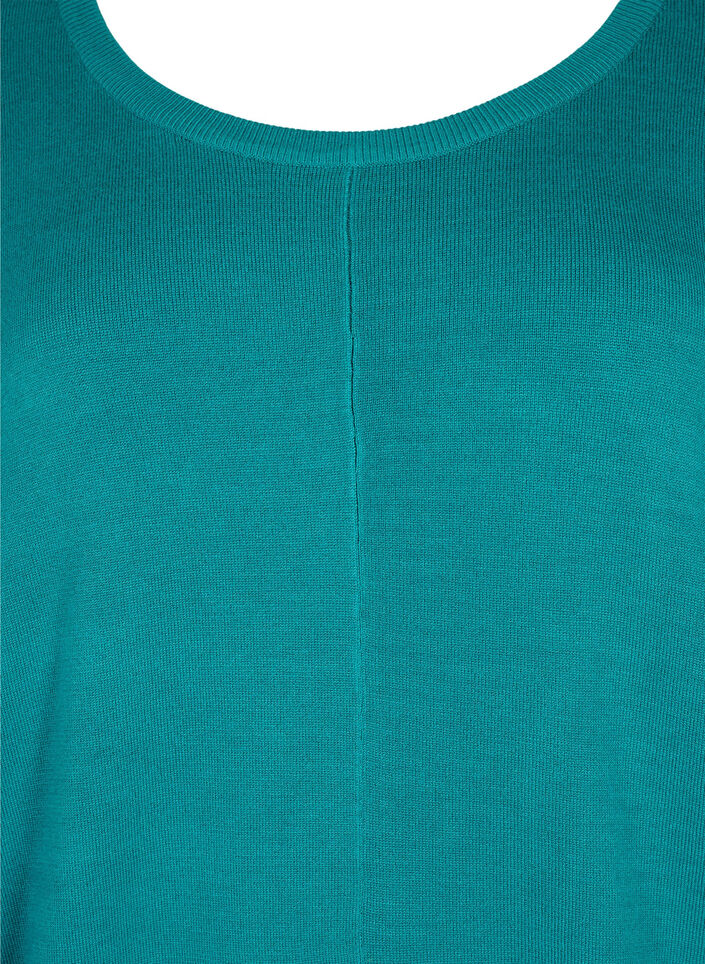 Gebreide tuniek in viscosemix, Deep Lake, Packshot image number 2