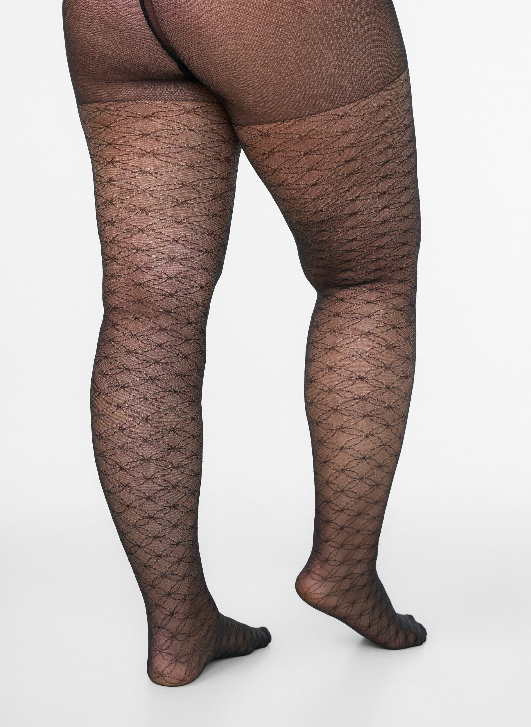 Zizzi Collants &agrave; motifs 25 deniers, Noir, Packshot image number 1