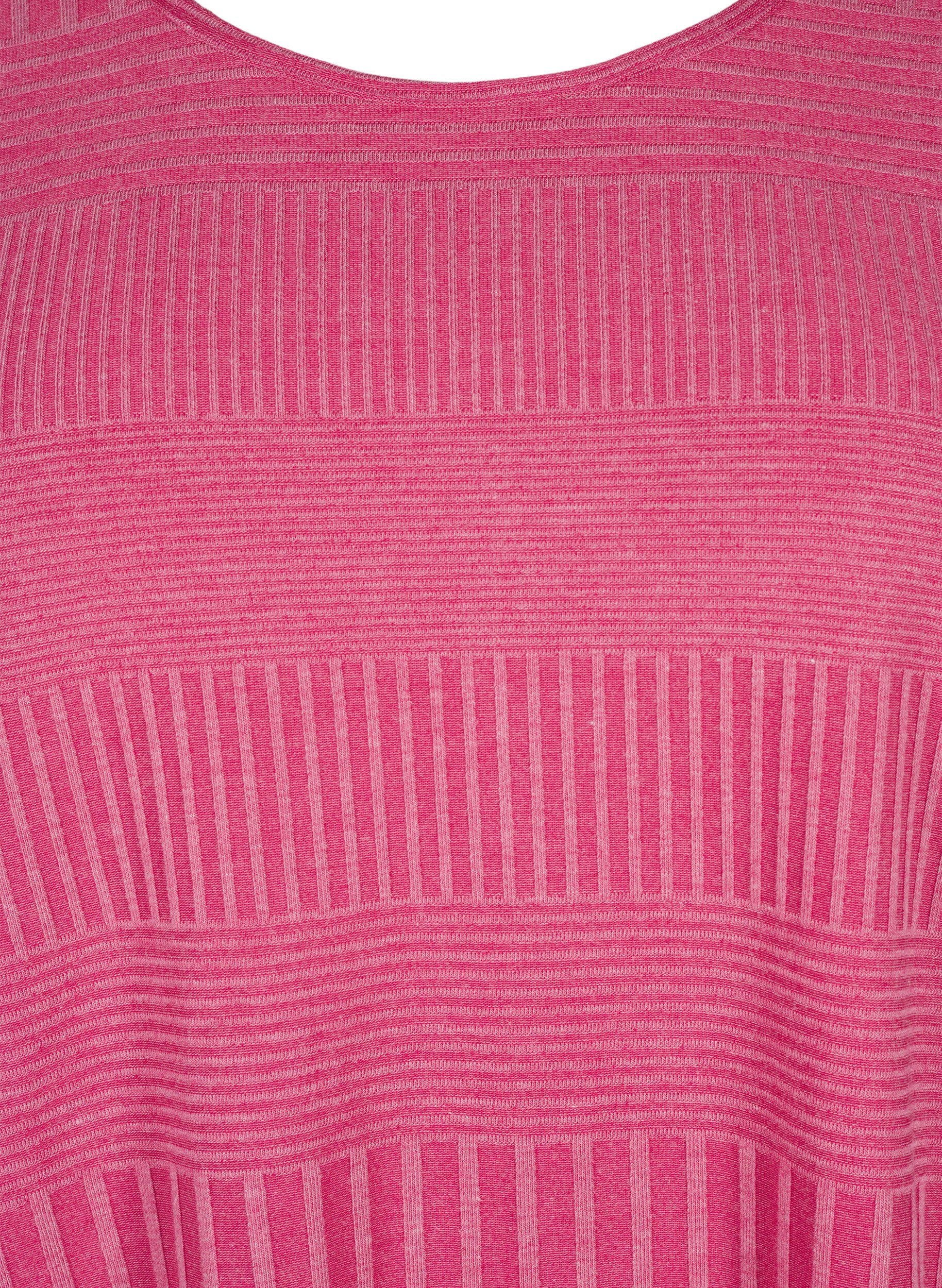 ZizziBlouse met driekwartmouwen en een gestreept patroon, Malaga Mel., Packshot image number 2