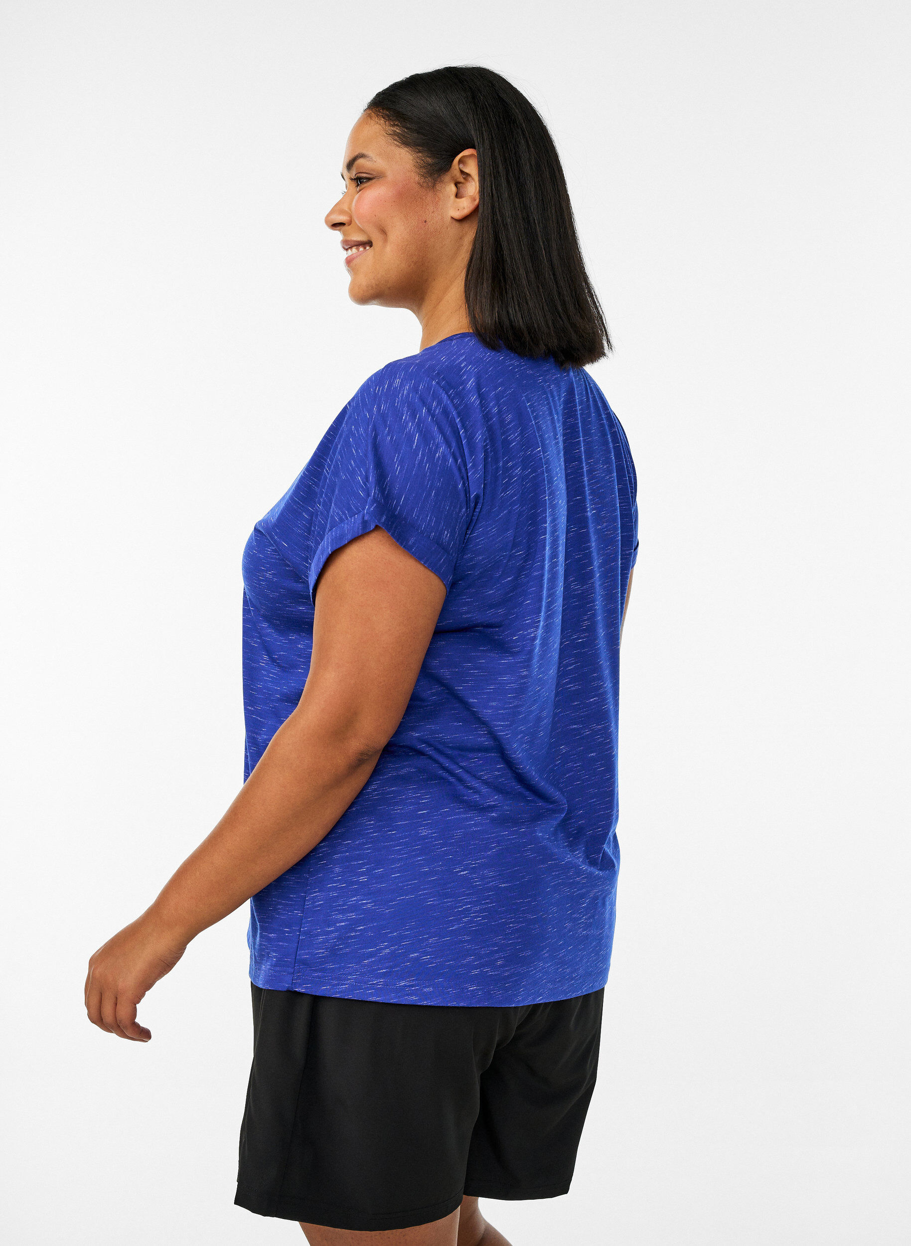 ZizziLos workout T-shirt met korte mouwen, Paars, Model image number 2