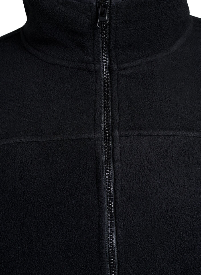 Veste en polaire avec poches, Noir, Packshot image number 2