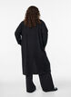 Lang, open vest met zakken, Zwart, Model image number 1