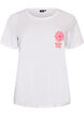 T-shirt met motief, Wit, Packshot image number 0