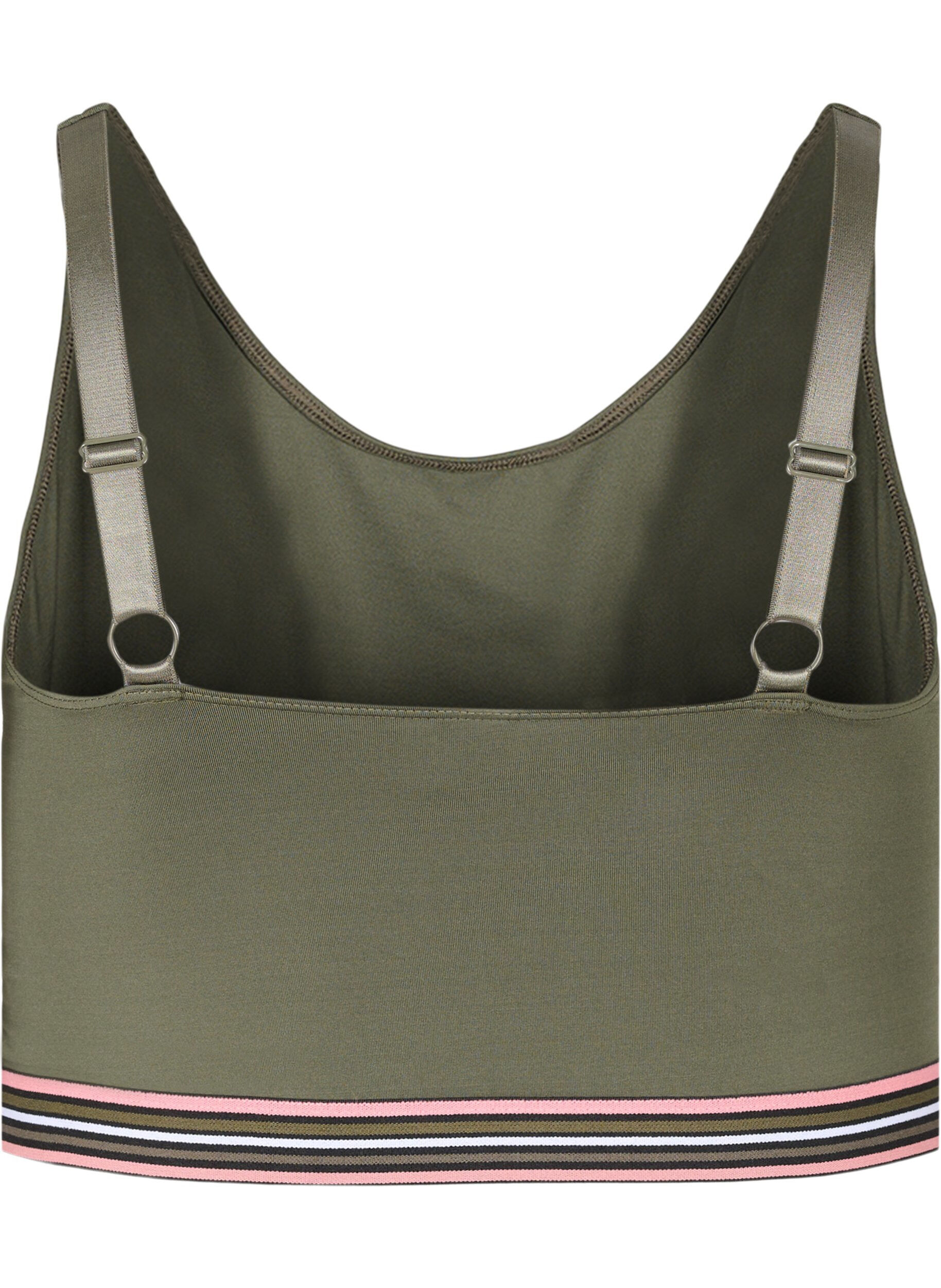 ZizziZachte bh met verstelbare bandjes, Groen, Packshot image number 1