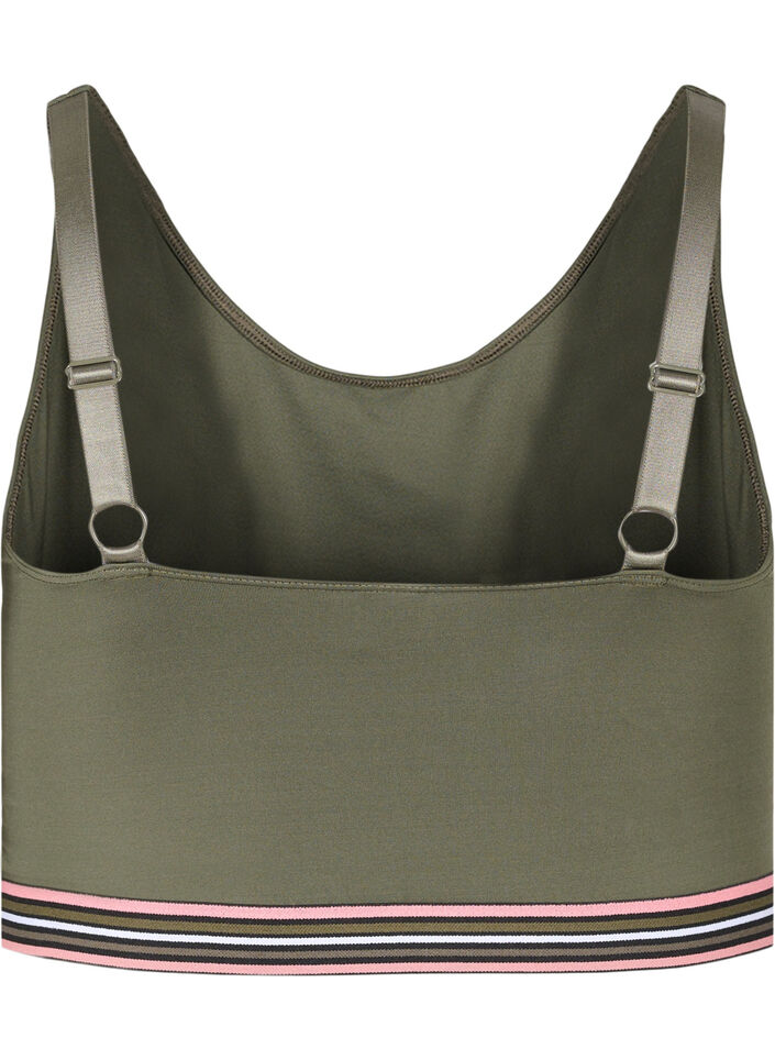 Soutien-gorge souple avec bretelles réglables, Vert foncé, Packshot image number 1